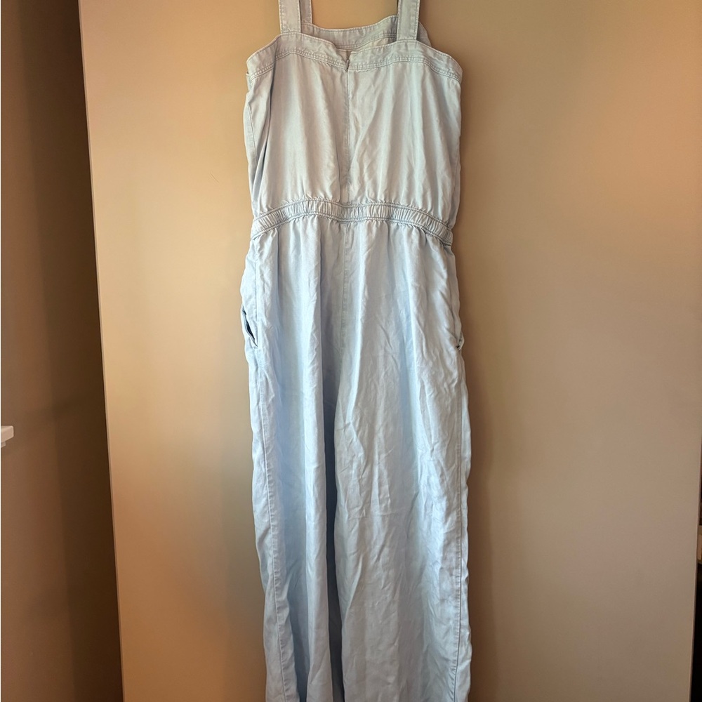 Loft Light Blue Drawstring Jumpsuit - image 2